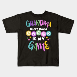 Grandma Is My Name Bingo Is My Game Kids T-Shirt